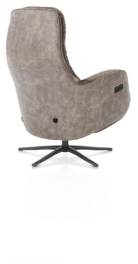 Felino, fauteuil relax-&eacute;lectrique - appui-t&ecirc;te manuel - pied graphite - Livigno brun/Oregon lava - Image 3