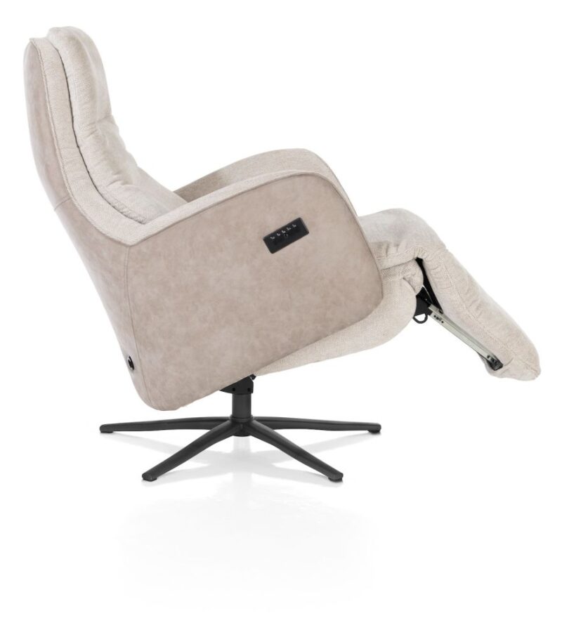 Felino, Relaxfauteuil 2-Motoren - Manuele Hoofdsteun - Graphiet Poot - Incl. Accu - Afbeelding 3