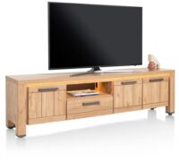 Delmonte, buffet bas 200 cm - 3-portes + 1-tiroir + 1-niche (LED + variateur) - Image 2