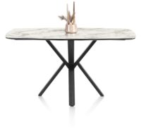 Palace, bartafel 180 x 110 cm - centrale poot (hoogte: 92 cm) - wit