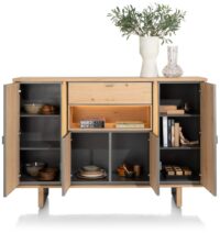 Shimanto, dressette 180 cm - 4-portes + 1-tiroir + 1-niche (LED + variateur) - Image 3