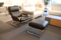 SOLDEN ZETEL + VOETBANK CHROME