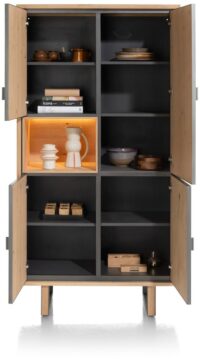 Shimanto, armoire 100 cm - 4-portes + 1-niche (+ LED) - Image 3