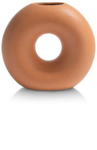 Donut vaas H22cm - Oranje
