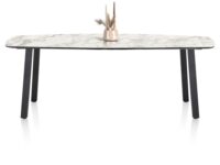 Palace, bartafel 240 x 115 cm - 4-poten (hoogte: 92 cm) - wit