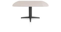 Saluti, TABLE OVAAL 150 X 105 CM. - CENTRALE POOT - ROUGH OFF BLACK - Light sand