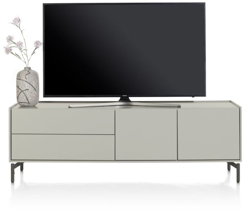 Noon, Lowboard 170 Cm - 2-Deuren + 2-Laden - Geheel Silk Grey - Afbeelding 1