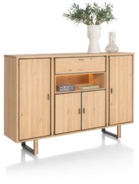 Shimanto, dressette 180 cm - 4-portes + 1-tiroir + 1-niche (LED + variateur) - Image 2