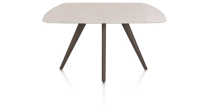 Saluti, Table Ovaal 150 X 105 Cm. - 4-Pootjes - Steelbrown - Light Sand - Image 1