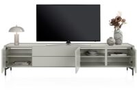 Noon, lowboard 240 cm - 3-deuren + 2-laden - geheel silk grey - Afbeelding 3