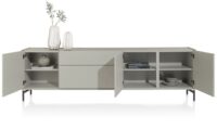 Noon, dressoir 240 cm - 3-deuren + 2-laden - bovenblad in HPL light grey - Afbeelding 2