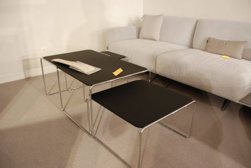 Solden Salontafel Set Zwart Chrome - Afbeelding 1