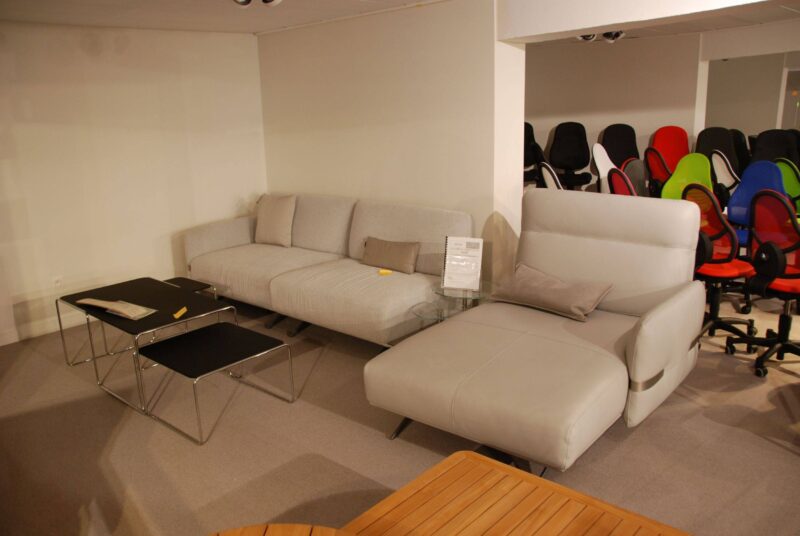 Solden Salon 3202 Natuzzi Mix Stof En Leder - Afbeelding 1