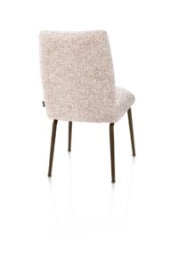 Bovina, chaise - tissu Luton + ressorts nosag - piétement steelbrown - cuivre - Image 3