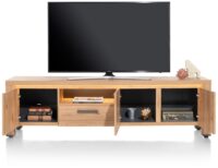 Delmonte, buffet bas 200 cm - 3-portes + 1-tiroir + 1-niche (LED + variateur) - Image 3