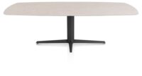 Saluti, TABLE OVAAL 240 X 110 CM. - CENTRALE POOT - ROUGH OFF BLACK - Light sand