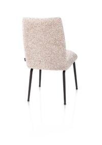 Bovina, chaise - tissu Luton + ressorts nosag - piétement rough off black - cuivre - Image 3