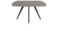 Saluti, TABLE OVAAL 150 X 105 CM. - 4-POOTJES - STEELBROWN - Lava