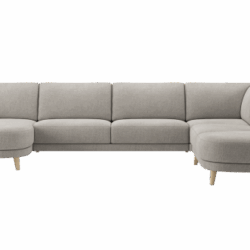 MANCIANO - Longchair links 170 cm - 2,5 zits zonder armen - ottomane groot rechts