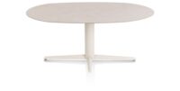 Saluti, TABLE ELLIPS 180 X 105 CM. - CENTRALE POOT - CRÈME - Light sand