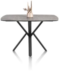 Palace, bartafel 150 x 120 cm - centrale poot (hoogte: 92 cm) - Lichtgrijs