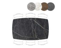 Palace, bartafel 180 x 110 cm - centrale poot (hoogte: 92 cm) - Onyx - Afbeelding 3