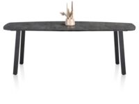 Palace, bartafel 240 x 115 cm - 4-poten (hoogte: 92 cm) - Antraciet