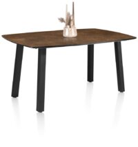 Palace, table de bar 150 x 120 cm - 4-pieds (hauteur: 92 cm) - Rouille - Image 2