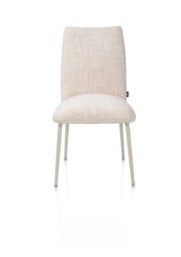 Bovina, chaise - tissu Luton + ressorts nosag - piétement crème - Creme