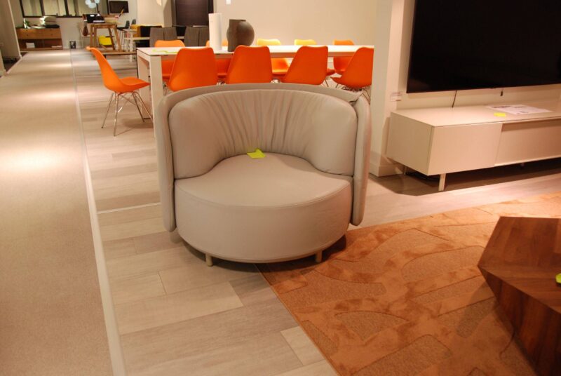 Solden Bijzetzetel Natuzzi In Leder 25 - Afbeelding 1