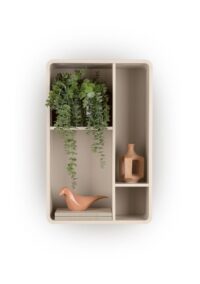 Trentino, Élément mural 85 cm. - mdf laqué - Creme