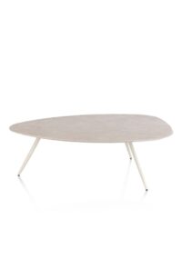 Salutina, table basse 110 x 80 cm - 3 pieds - crème - Image 3