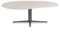 Saluti, TABLE ORGANISCH 210 X 120 CM. - CENTRALE POOT - GRAPHIET - Light sand