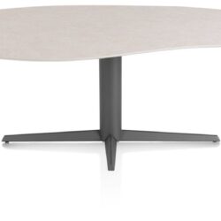 Saluti, EETKAMERTAFEL ORGANISCH 210 X 120 CM. - CENTRALE POOT - GRAPHIET - Light sand