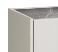 Noon, lowboard 170 cm - 2-deuren + 2-laden - bovenblad in HPL light grey - Afbeelding 3