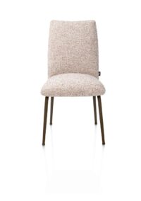 Bovina, chaise - tissu Luton + ressorts nosag - piétement steelbrown - cuivre - Image 2