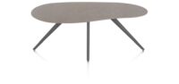 Saluti, TABLE ORGANISCH 180 X 120 CM. - 4-POOTJES - GRAPHIET - Lava