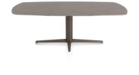 Saluti, TABLE OVAAL 210 X 105 CM. - CENTRALE POOT - STEELBROWN - Lava