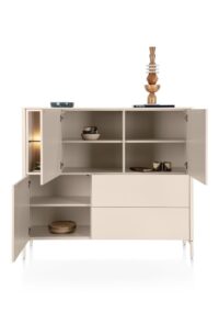 Trentino, Dressette 153 cm. - 3 portes + 2 tiroirs + 2 pinces - Creme - Image 2