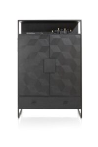 Capella, armoire 115 cm. - 2-portes + 1-tiroir + 1-niche