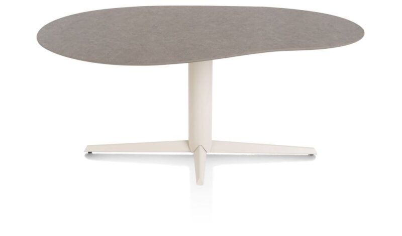 Saluti, Eetkamertafel Organisch 180 X 120 Cm. - Centrale Poot - Crème - Lava - Afbeelding 1