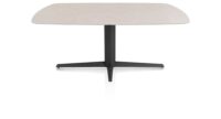 Saluti, TABLE OVAAL 180 X 105 CM. - CENTRALE POOT - ROUGH OFF BLACK - Light sand