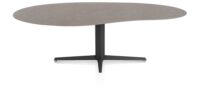 Saluti, TABLE ORGANISCH 240 X 120 CM. - CENTRALE POOT - ROUGH OFF BLACK - Lava