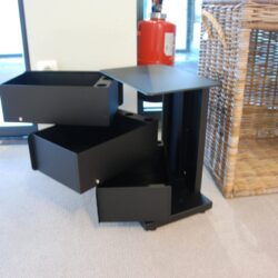 SOLDEN BIJZETTAFEL ZWART METAAL