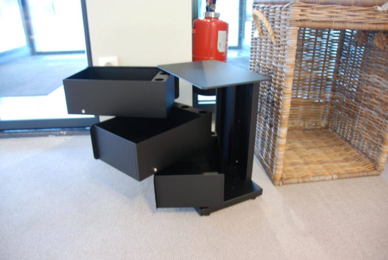 Solden Bijzettafel Zwart Metaal - Afbeelding 1