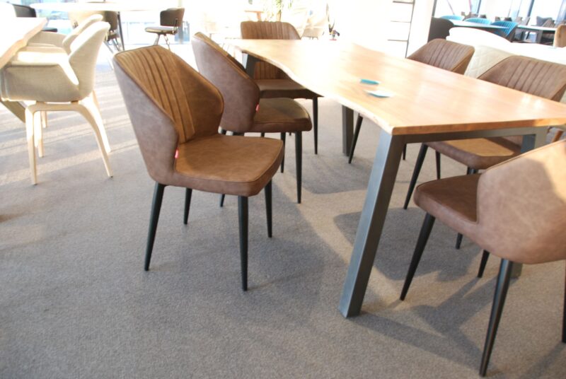 Chaises En Bois Brun Vendues Meubar - Image 1