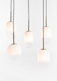 Milky hanglamp 5*E27 - Wit