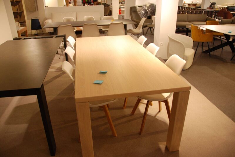 Solden Eettafel Eik White Wash - Afbeelding 1