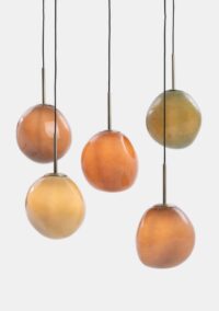 Abby suspension 5*E27 - Multicouleur