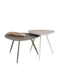 Salutina, table basse 68 x 68 cm - 3 pieds - steelbrown - Image 3